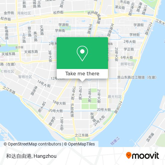 和达自由港 map