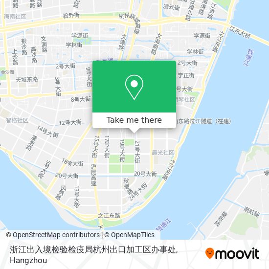 浙江出入境检验检疫局杭州出口加工区办事处 map