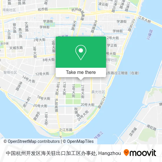中国杭州开发区海关驻出口加工区办事处 map