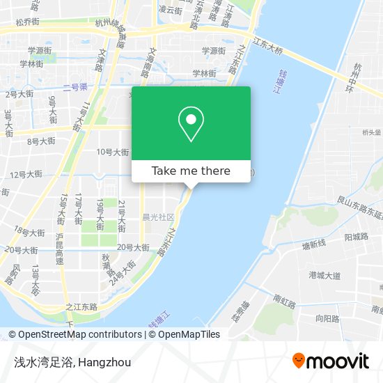 浅水湾足浴 map