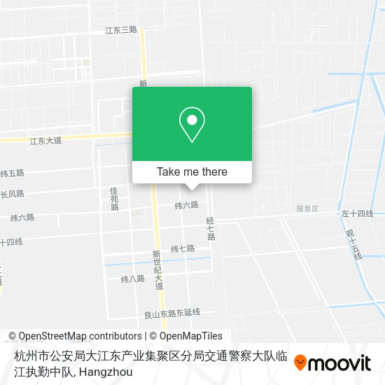 杭州市公安局大江东产业集聚区分局交通警察大队临江执勤中队 map