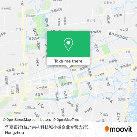 华夏银行(杭州余杭科技城小微企业专营支行) map