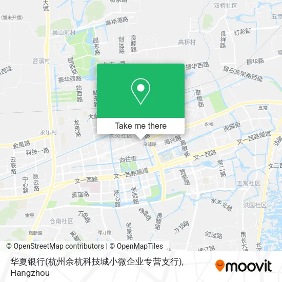 华夏银行(杭州余杭科技城小微企业专营支行) map