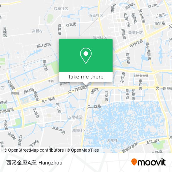 西溪金座A座 map