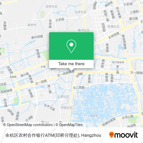 余杭区农村合作银行ATM(邱桥分理处) map