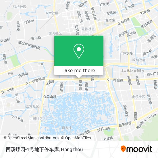西溪蝶园-1号地下停车库 map