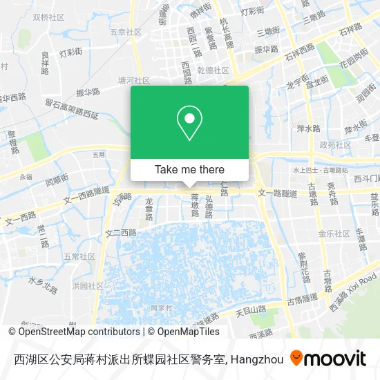 西湖区公安局蒋村派出所蝶园社区警务室 map