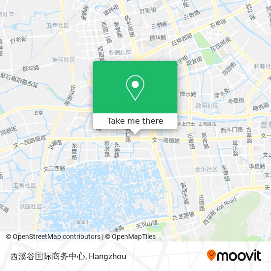 西溪谷国际商务中心 map