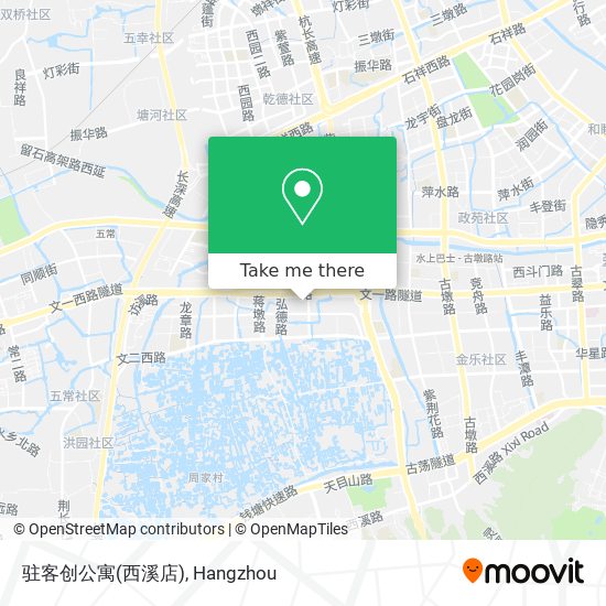 驻客创公寓(西溪店) map