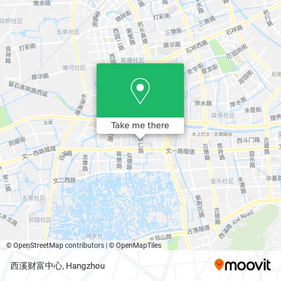 西溪财富中心 map