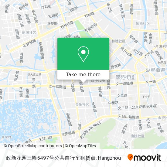 政新花园三幢5497号公共自行车租赁点 map