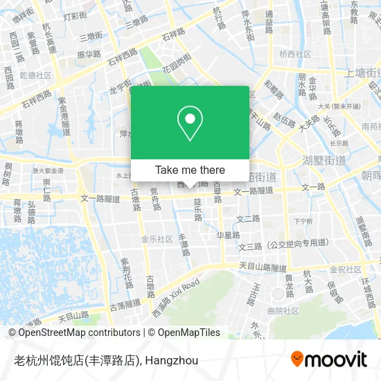 老杭州馄饨店(丰潭路店) map