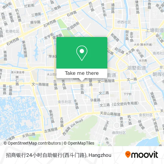 招商银行24小时自助银行(西斗门路) map