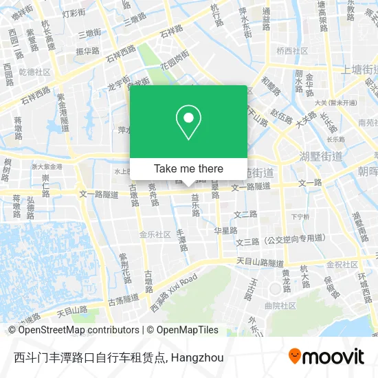 西斗门丰潭路口自行车租赁点 map