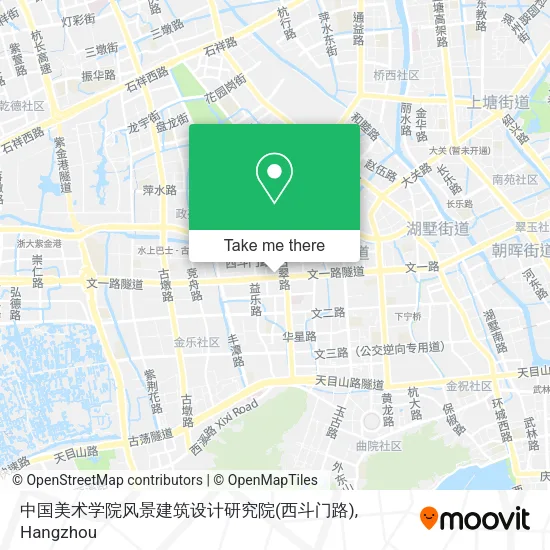 中国美术学院风景建筑设计研究院(西斗门路) map