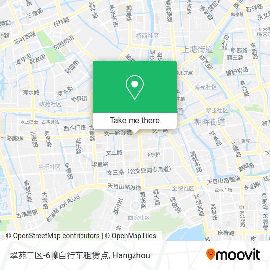 翠苑二区-6幢自行车租赁点 map