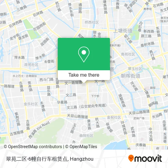 翠苑二区-6幢自行车租赁点 map