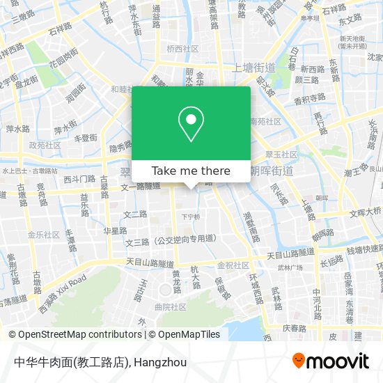 中华牛肉面(教工路店) map