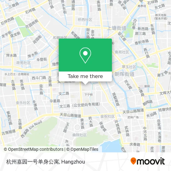 杭州嘉园一号单身公寓 map
