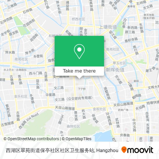 西湖区翠苑街道保亭社区社区卫生服务站 map