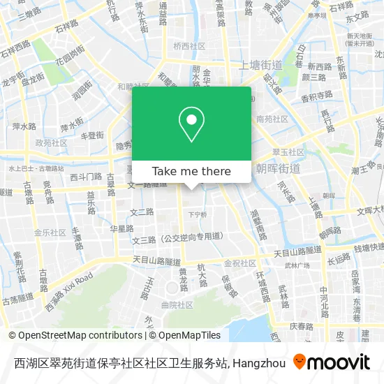西湖区翠苑街道保亭社区社区卫生服务站 map