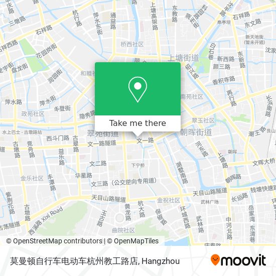 莫曼顿自行车电动车杭州教工路店 map