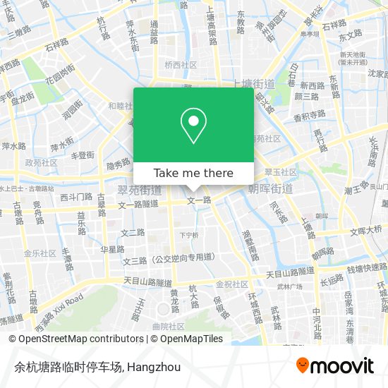 余杭塘路临时停车场 map