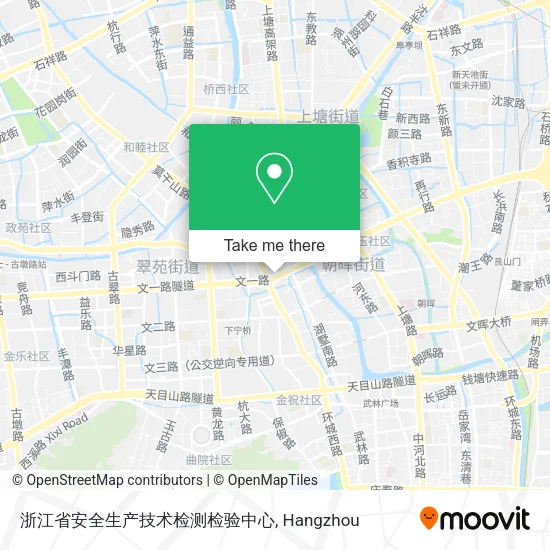 浙江省安全生产技术检测检验中心 map