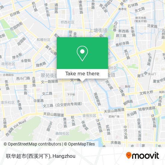 联华超市(西溪河下) map