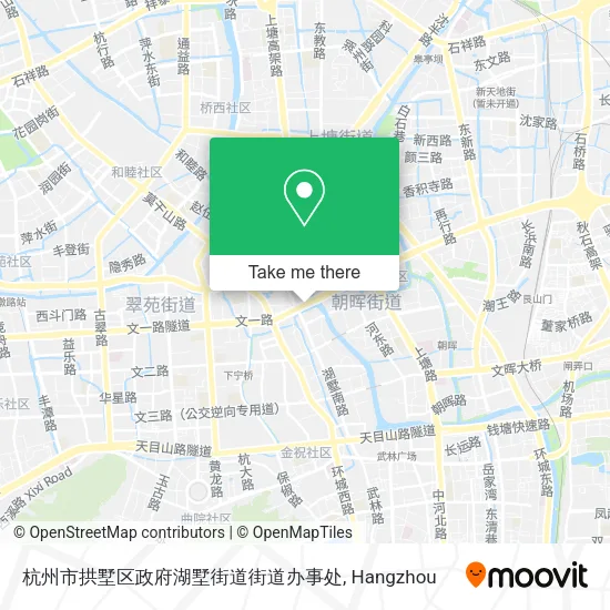 杭州市拱墅区政府湖墅街道街道办事处 map