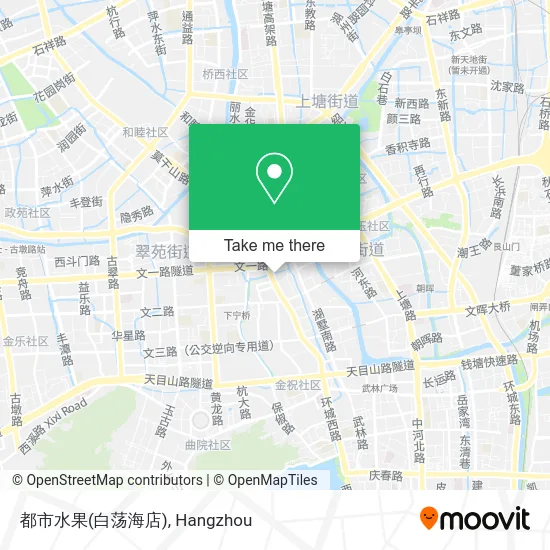 都市水果(白荡海店) map