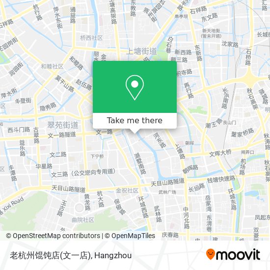 老杭州馄饨店(文一店) map