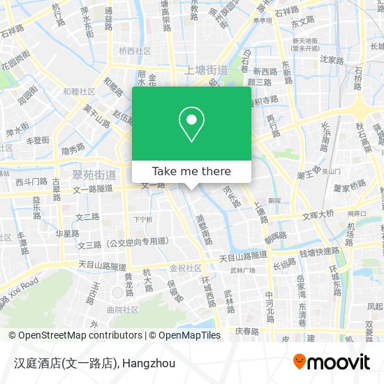 汉庭酒店(文一路店) map