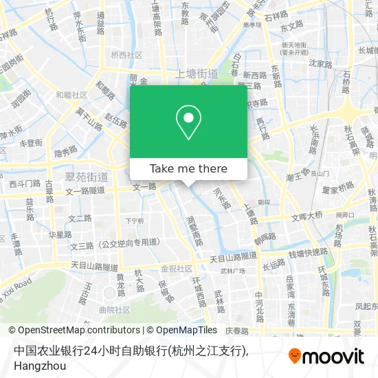 中国农业银行24小时自助银行(杭州之江支行) map