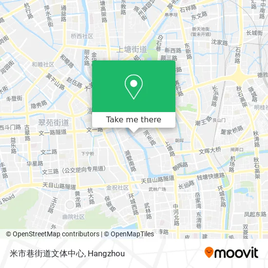 米市巷街道文体中心 map