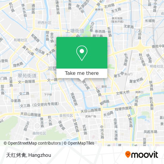 天红烤禽 map