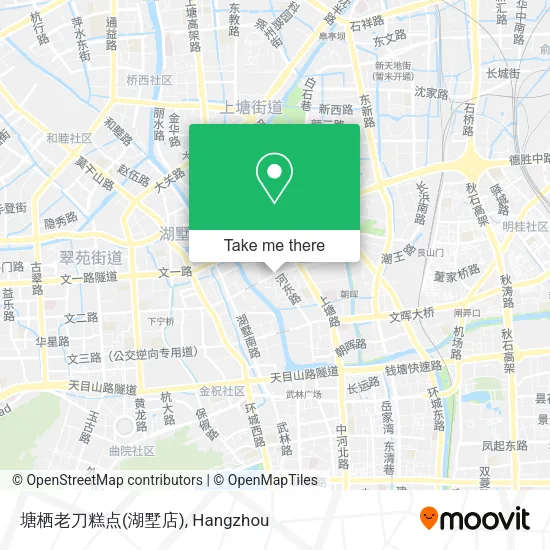 塘栖老刀糕点(湖墅店) map