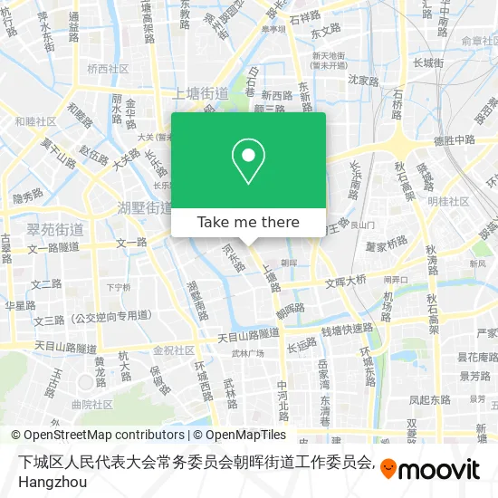 下城区人民代表大会常务委员会朝晖街道工作委员会 map