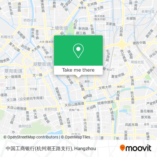 中国工商银行(杭州潮王路支行) map