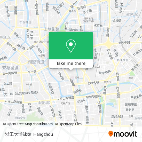 浙工大游泳馆 map
