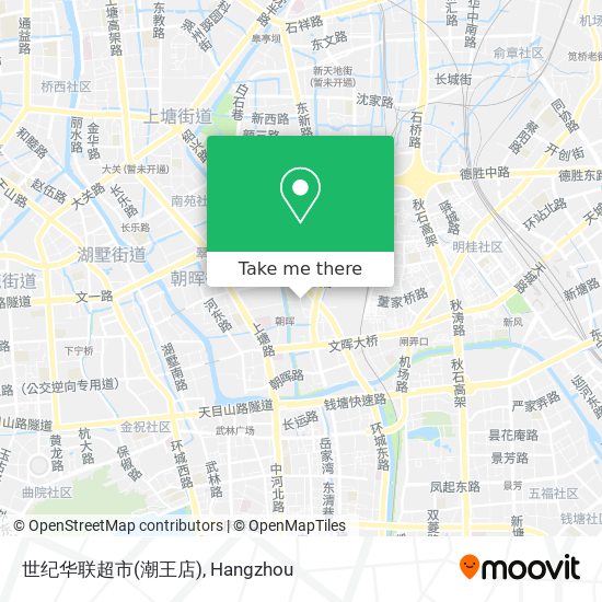世纪华联超市(潮王店) map
