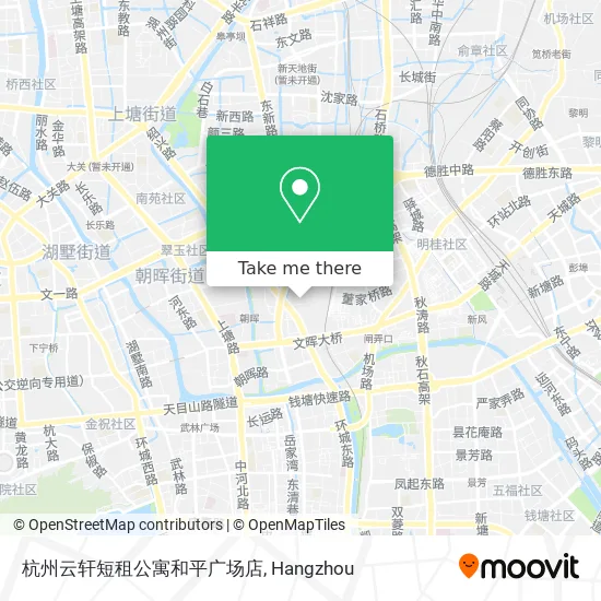 杭州云轩短租公寓和平广场店 map