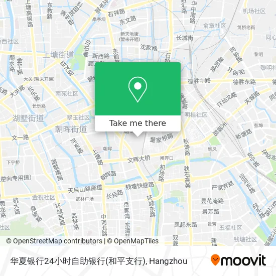 华夏银行24小时自助银行(和平支行) map