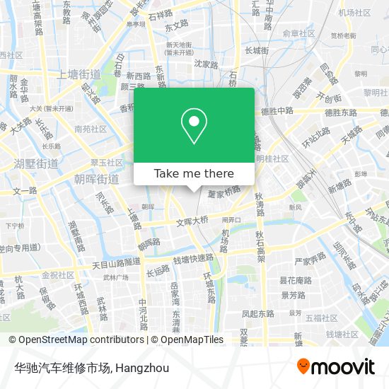 华驰汽车维修市场 map