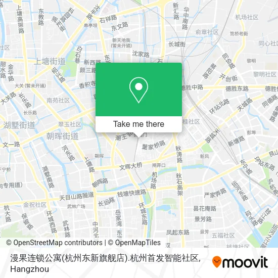 漫果连锁公寓(杭州东新旗舰店).杭州首发智能社区 map