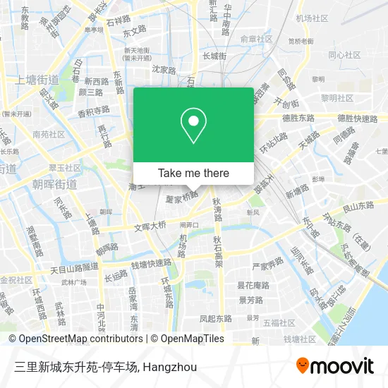 三里新城东升苑-停车场 map