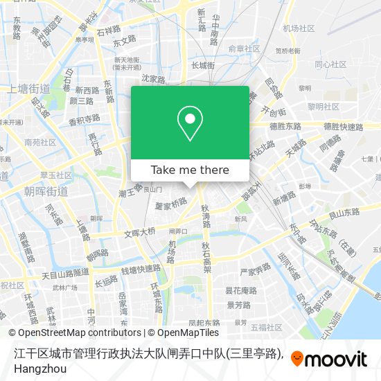 江干区城市管理行政执法大队闸弄口中队(三里亭路) map
