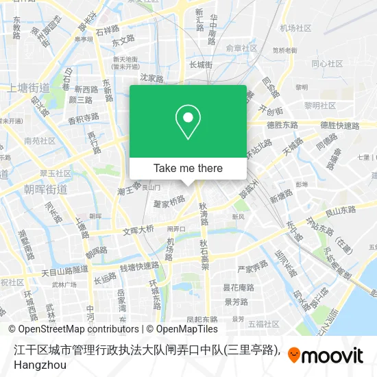 江干区城市管理行政执法大队闸弄口中队(三里亭路) map