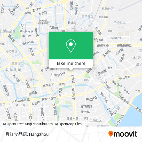 月红食品店 map
