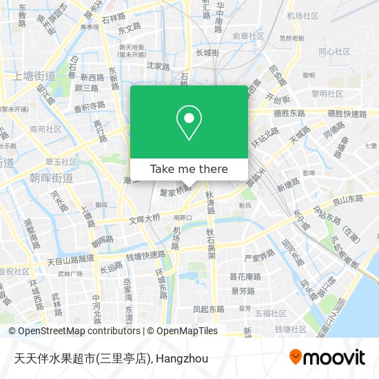 天天伴水果超市(三里亭店) map